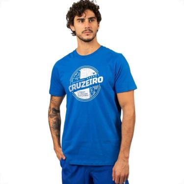 Imagem de Camiseta Cruzeiro Oficial Classic Torcedor Algodão Masculina-Masculino