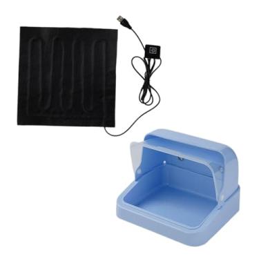 Imagem de Baoblaze Caixa incubadora para pintinhos, habitat para aves, criadouro para filhotes de papagaios, Azul