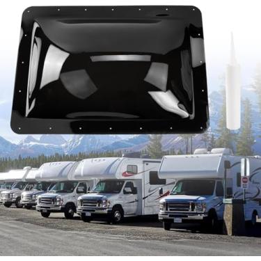 Imagem de HRepair Substituição de claraboia RV 45.7 cm x 66.0 cm, serve para aberturas de claraboia de 35.6 cm x 56 cm, compatível com Icon RV Skylight-SL1422D-Smoke