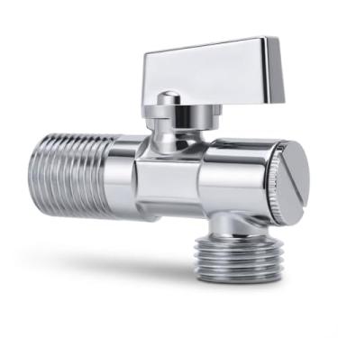 Imagem de Válvula de Parada de ângulo Brass 1/4 Quarto Turn G1/2in Entrada de Entrada G1/2in Fautela da Cozinha do Banheiro da Pia do Banheiro da Pia