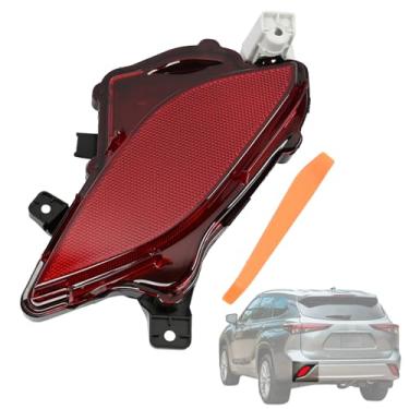 Imagem de Getfarway 81490-0E060 Lâmpada refletora de para-choque traseiro do lado do motorista adequada para Toyota Highlander 2020 2021 2022 2023 lado esquerdo
