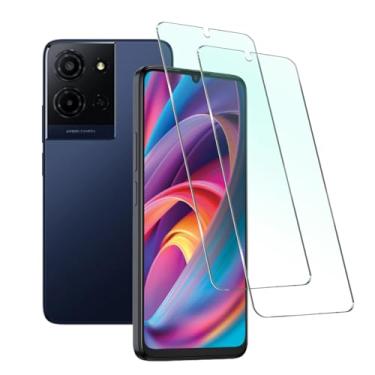 Imagem de Tuxiwei Protetor de tela de vidro temperado Cricket Icon 5 [pacote com 2], dureza 9H 2,5D HD transparente AT&T Motivate 4 Ícone de filme de vidro 5 [anti-impressão digital anti-estilhaçamento]