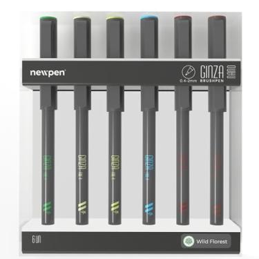 Imagem de Ginza Nano - brush Pen, Wild Forest, 6 Unidades, Newpen