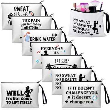 Imagem de Bolsas de maquiagem SilTriangle Workout, 8 peças para mulheres amantes
