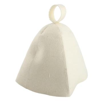 Imagem de GLOGLOW Chapéu de Sauna de Feltro de lã, Protege Cabeça e Olhos, Com Design de Alça Pendurada, Confortável e Respirável para Banho, Uso Em Sauna a, Acessórios Masculinos e Femininos