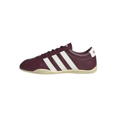 Imagem de adidas Grand Court Tênis feminino de cano baixo, Vermelho sombra/branco fora/vermelho-sombra, 36