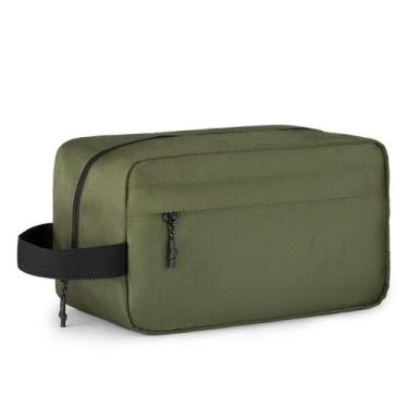 Imagem de Bolsa de higiene Vorspack Hanging Dopp Kit para homens, verde militar