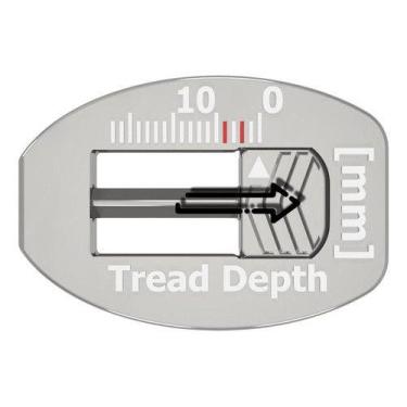 Imagem de Medidor Profundidade Sulco Pneu Manual 0/10mm Plástico - Tutti