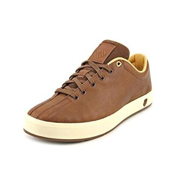 Imagem de K-Swiss Tênis masculino Clean Classic, Marrom resistente/branco antiquado, 8