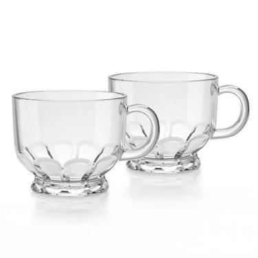 Imagem de Caneca Vidro Jumbo 500Ml Mizar 2Pcs - Ricca Houseware