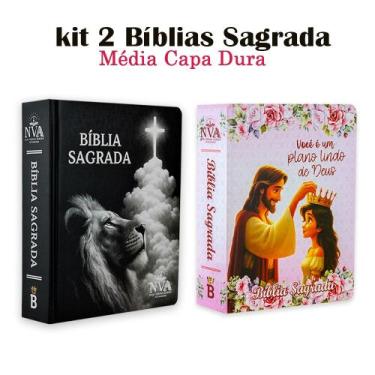 Imagem de Kit 2 Bíblia Sagrada Nova Versão Almeida Atualizada 2025 Capa Dura - P