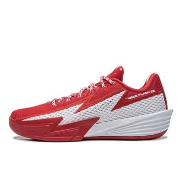 Imagem de LI-NING Tênis de basquete masculino Wade Flash Series ABPU027 ABPU039 ABPV013, Vermelho glória/branco padrão, 40
