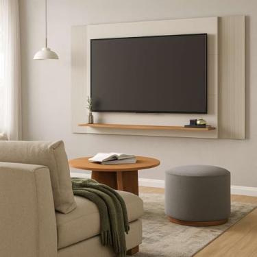 Imagem de Painel de TV Extensível até 60 polegadas Mondrian Microripado Off White