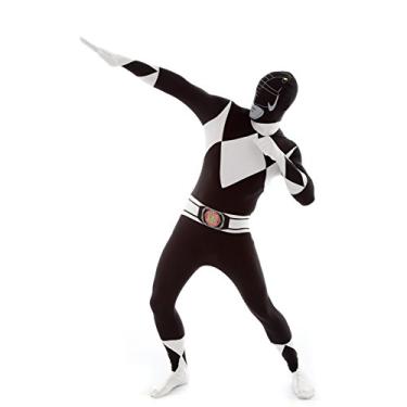 Imagem de Morphsuits Power Rangers masculinos adultos, Preto, GG