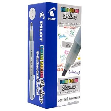 Imagem de MARCA TEXTO SAHDOW COR CINZA CAIXA COM 12 UNIDADES