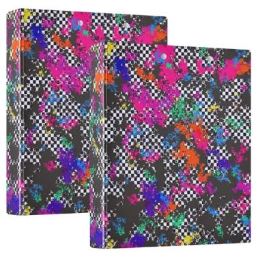 Imagem de Pasta de arte urbana abstrata com prancheta, organizador de fichário escolar resistente, 27 x 31,5 cm, material de escritório