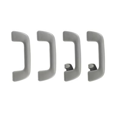 Imagem de Puxador de teto interno de 20cm, compatível com toyota corolla/yaris vios 2008-2013/rav4 2005-2012, alça de segurança para teto superior, apoio de braço, 4 peças(Light Grey)