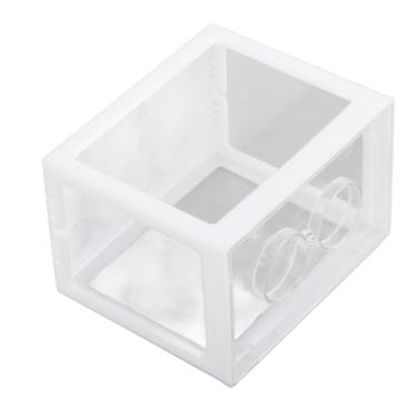 Imagem de Alomejor Aquários de Peixes Beta, Mini Tigela de Peixes Betta, Tigela Pequena Empilhável para Decoração de Mesa, Kit de Aquário Minúsculo (Branca)