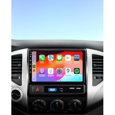 Imagem de Para Toyota Tacoma Radio 2005-2015 Upgrade Wireless CarPlay Android Auto, 22.9 cm Android 12 Tacoma Car Screen Stereo com Bluetooth, 8core 2 + 32 GB, navegação GPS, Netflix, unidade principal do