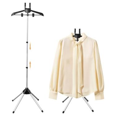 Imagem de Shouken Suporte ajustável para exibição de camisa de 81 a 163 cm, suporte dobrável de manequim para vendedores de varejo, suporte multiuso para vaporizador para roupas (1)