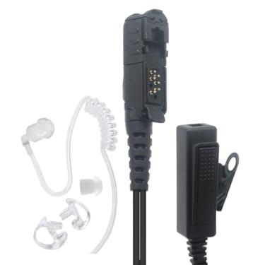 Imagem de Fone de ouvido de intercomunicação, fone de ouvido de monitoramento de intercomunicador, tubo acústico adicional e molde de ouvido de silicone compatível com MOTOROLA XPR3300 XPR3500 DP2000 DP2400