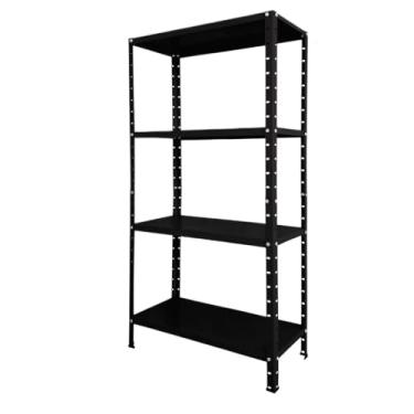 Imagem de Estante 4 prateleiras reguláveis 67cm aço multiuso (Preta)
