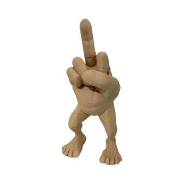 Imagem de Decoração De Mesa Criativa E Engraçada Com Dedo Do Meio Em Resina, Est