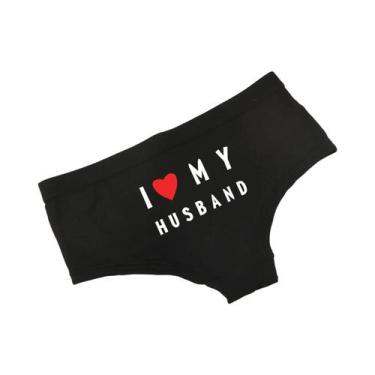 Imagem de Calcinha Boxer Feminina plus Size Varsbaby Com Estampa 'Eu Amo Meu Mar