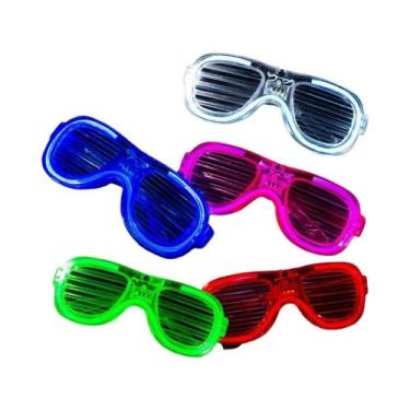 Imagem de Óculos De Festa LED Neon Iluminados Que Brilham No Escuro Para Criança
