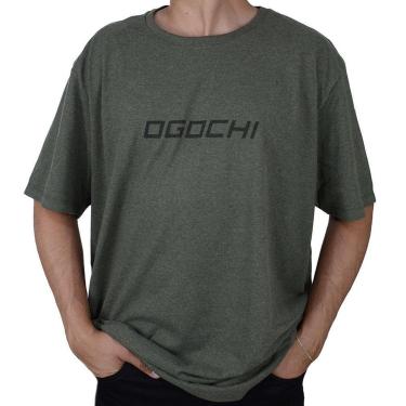 Imagem de Camiseta Masculina Ogochi MC Concept Plus Size Verde - 3007-Masculino