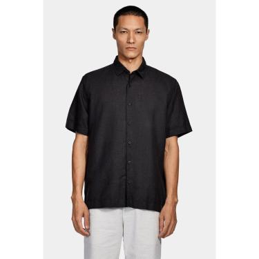 Imagem de Camisa Aramis Manga Curta Regular Linho Martinelli Preto-Masculino