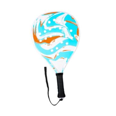 Imagem de predolo Raquete de tênis de praia, raquete de padel, para entretenimento, esportes ao ar livre, profissional e leve para quadras e parques, Azul Laranja