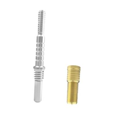 Imagem de RNXRZANK Pino de Junção de Taco de Bilhar com Parafuso de Cobre, Acessório de Extensão Fácil de Instalar, Adequado para Reparos em Jogos de Bilhar E Sinuca, Style C