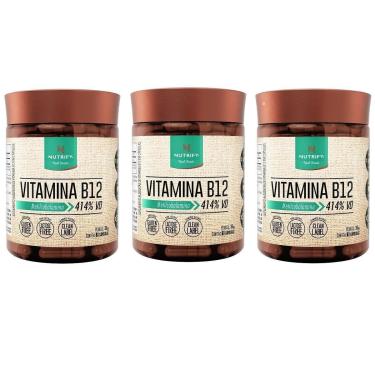 Imagem de Kit 3x Vitamina B12 Nutrify Vegana 60 Cáps. -Unissex