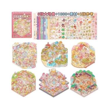 Imagem de Adesivos 3D De Paisagens De Desenho Animado TELADO Micro Cenários DIY 