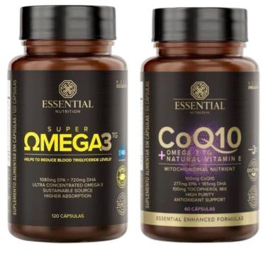 Imagem de Kit Ômega 3 120 Caps + Coq10 Conzima Q10 60 Caps Essential-Unissex