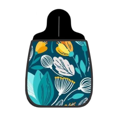 Imagem de Lixeira De Carro Organizador Lixinhocar Tulipa Amarela Fundo Azul