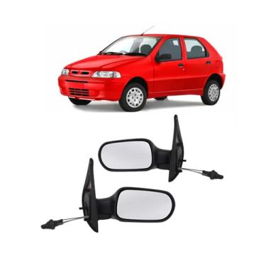 Imagem de Par Retrovisor Palio Fire Weekend Siena 4 Portas 2001 2002 2003 Com Controle