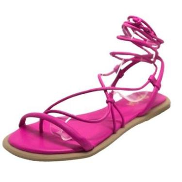 Imagem de Sandália Rasteira com Amarração Sua Cia 8290.14429-Feminino