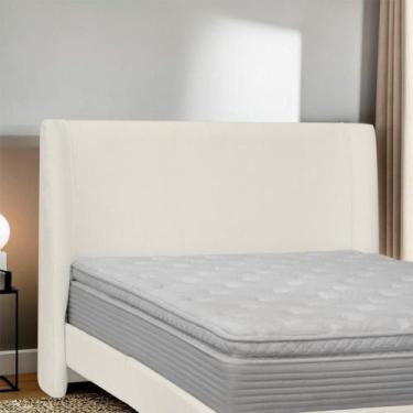 Imagem de Cabeceira Estofada Montreal 155cm Cama Box Casal Bouclê - SOFA STORE