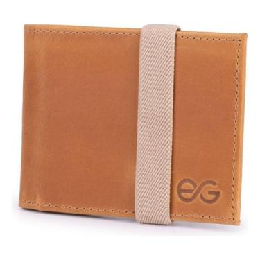 Imagem de Carteira Masculina Slim Pequena Elástico Luxo Couro Legítimo - Ello Gr