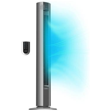 Imagem de Ventilador de Torre com 3 Velocidades, Controle Remoto e Temporizador, 110V 53W, Lasko T48314, Cinza
