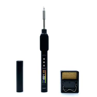 Imagem de Ferro de Solda Elétrico Portátil PD 100W com Temperatura Ajustável 50-500 C Tela TFT Configuração Multiparâmetros Ferramenta Reparo DIY Eletrônico Design Multifuncional e Compatibilidade Energia