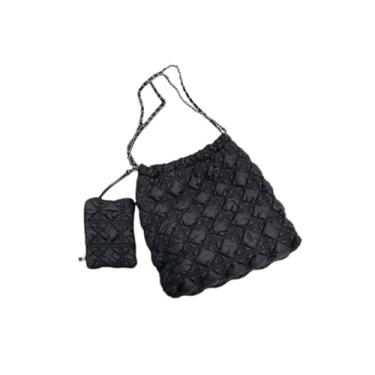 Imagem de Eiyye Bolsa feminina com bolsa de ombro leve, bolsa acolchoada de nuvem macia para uso diário, viagens e trabalho