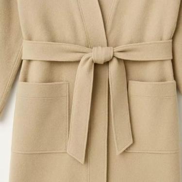 Imagem de Roupão de Banho Unissex Adulto – Tecido Atoalhado Confortável, Ideal para Casa, Relaxamento e Após Banho (Bege)