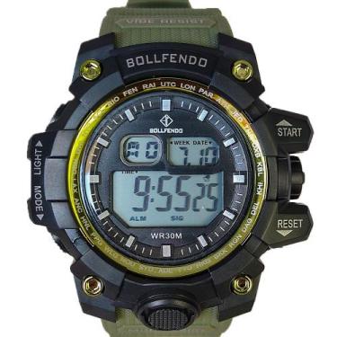 Imagem de Relogio Masculino Resistente água Bloqueiro Verde Oliva 2025 - Bollfen