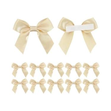 Imagem de Laço Artesanal Com Adesivo Para Decoração De Caixa De Presente De Nata