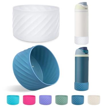 Imagem de 2 peças de manga de base de silicone para garrafa de água Owala FreeSip Twist and Flip protetor de silicone para garrafa Owala Acessórios de garrafa de água livre de BPA