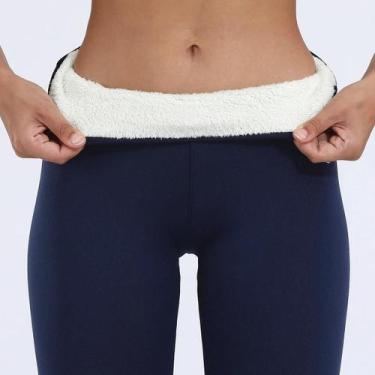 Imagem de Leggings Femininas De Inverno Quentes E Grossas Com Forro De Fleece, C