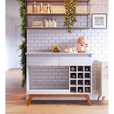 Imagem de Aparador para Sala Ambiente Classic AD Branco Acetinado - Imcal